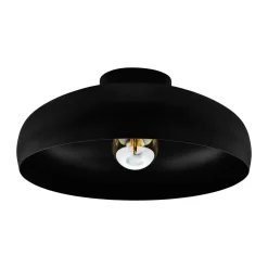Mogano takplafond 40 cm E27 - Svart