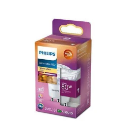 Philips 6,2W (80W), warmglow dimbar GU10 LED RA90