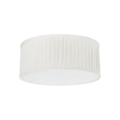 Plissè taklampe 45 - Hvit