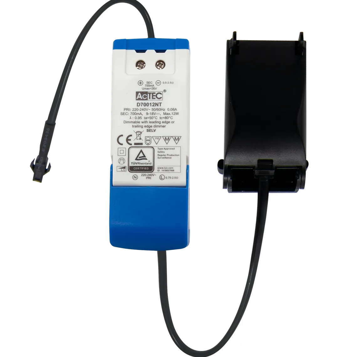 AcTEC Driver 700mA 12W IP20 - Dimbar