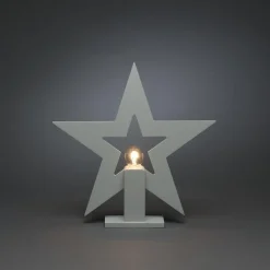 Adventsstjerne på fot 35 cm