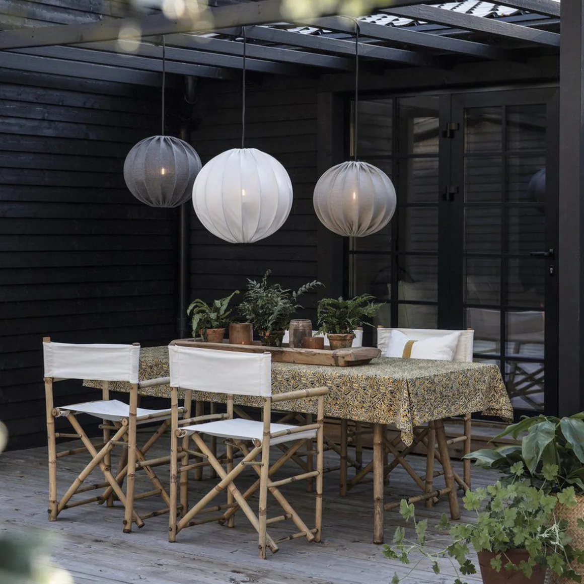 Alva utendørs lampeskjerm 50 cm - Beige