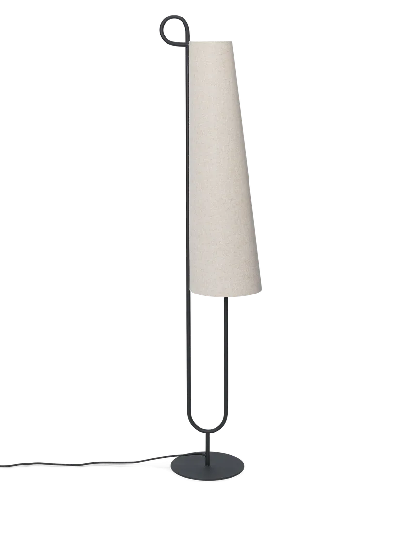Ancora gulvlampe - Svart/Natural