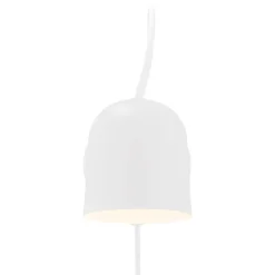 Angle vegglampe med USB - Hvit