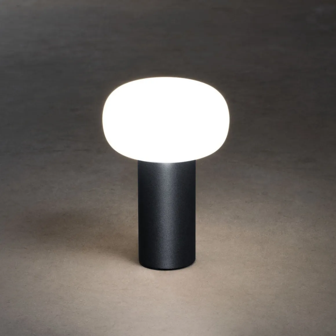 Antibes oppladbar bordlampe 2700/3000/4000K og RGB IP54 Dimbar - Antrasitt grå