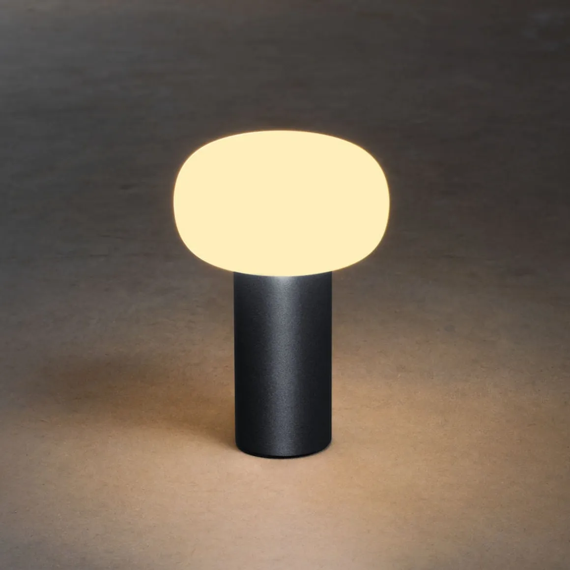 Antibes oppladbar bordlampe 2700/3000/4000K og RGB IP54 Dimbar - Antrasitt grå