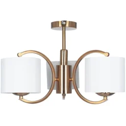 Arcadia taklampe 3 arm - Messing
