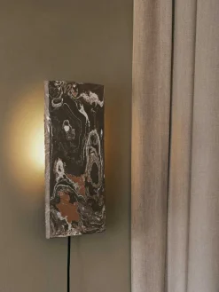 Argilla vegglampe - brun marmor