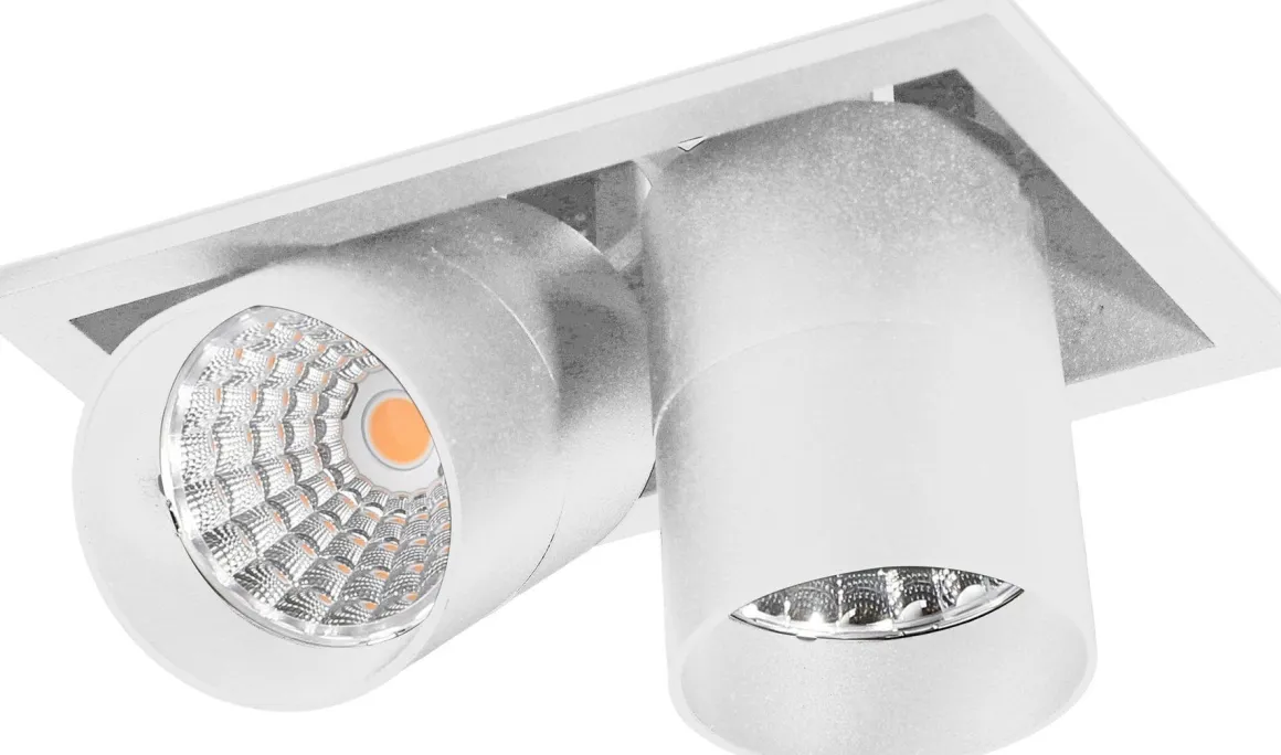 Aria mini flex K2 downlight justerbar 2x5W 2700K RA90 Dimbar - Hvit