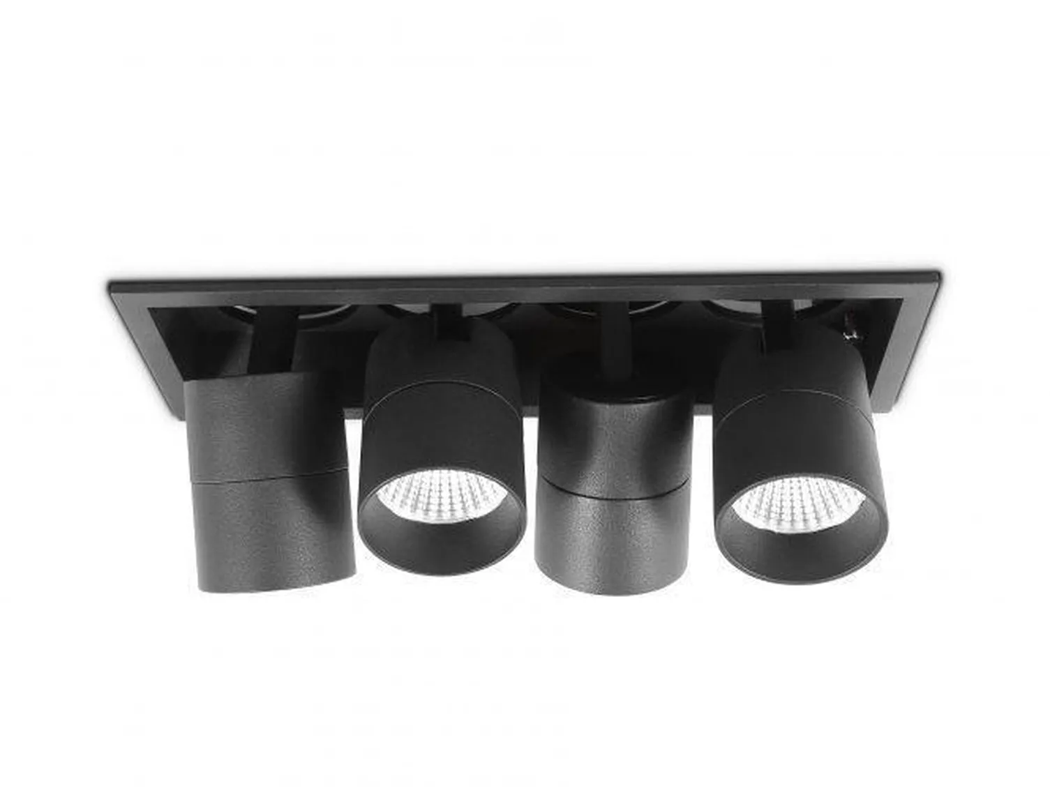 Aria mini flex K4 downlight justerbar 4x5W 3000K RA90 Dimbar - Svart