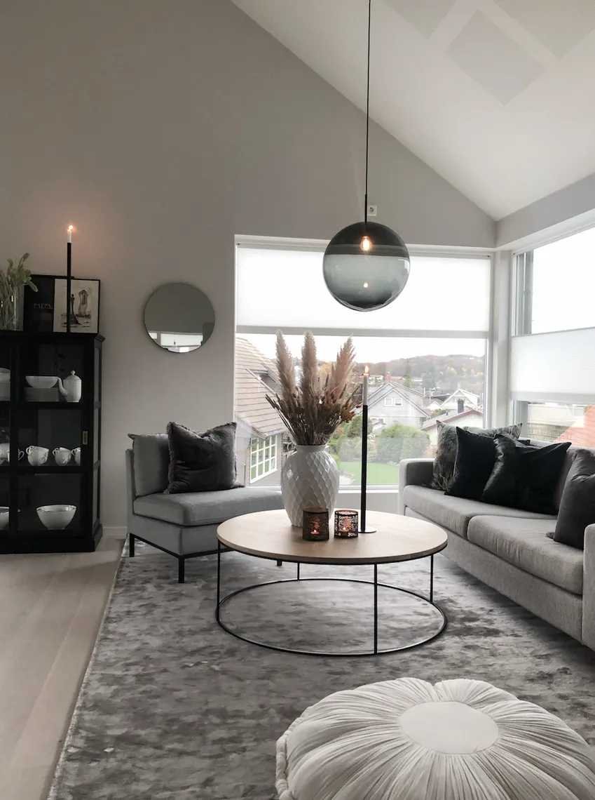 Arkivlampe 4014 40cm - Grå - Sort
