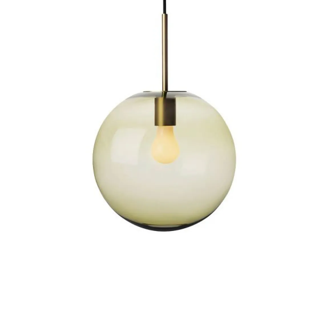 Arkivlampe 4014 30 cm - Oliven - Messing