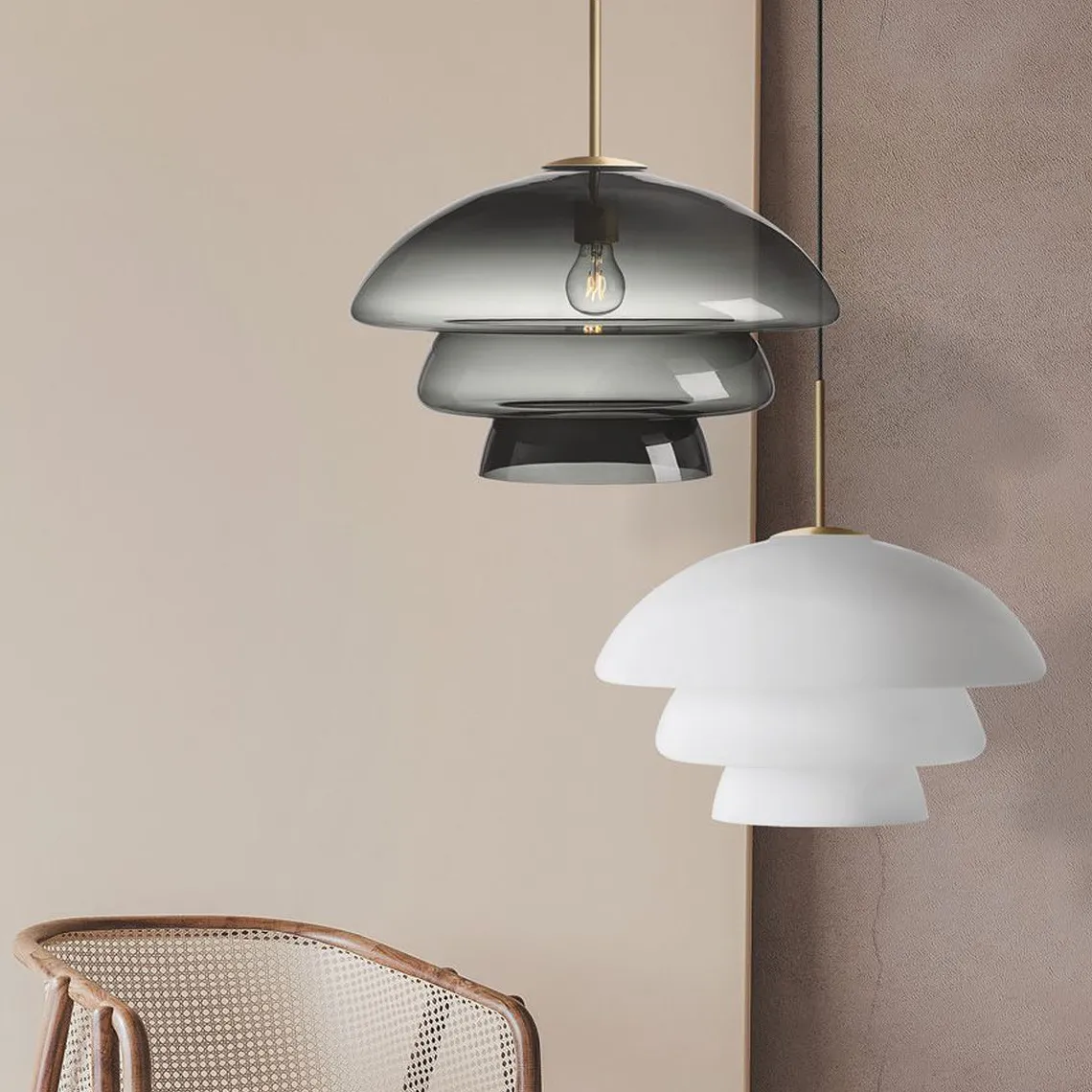 Arkivlampe 4006 Large - Matt Hvit - Messing