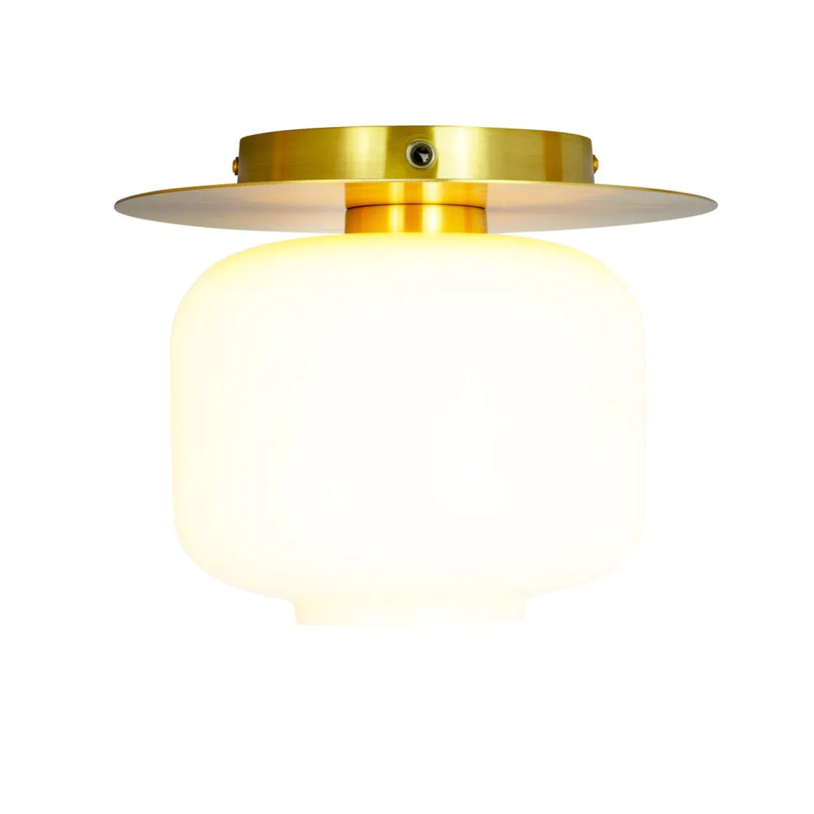Arp taklampe 20 cm - Opal/Messingfarget