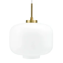 Arp takpendel 30 cm - Messing/Opal glass