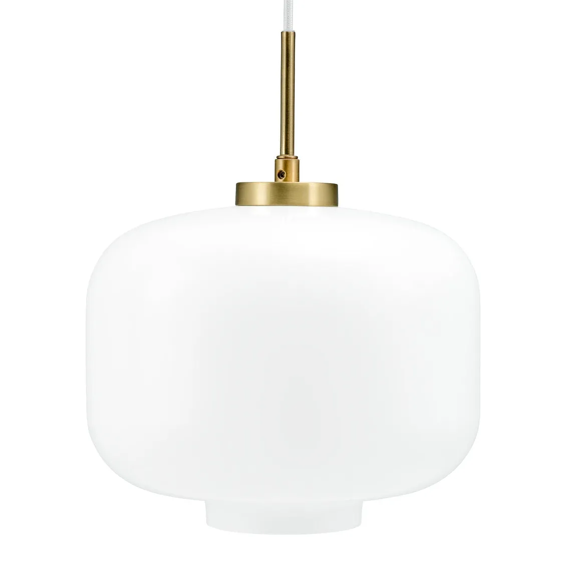 Arp takpendel 30 cm - Messing/Opal glass