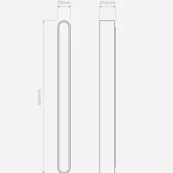 Atticus 600 vegglampe for baderom IP44 13,4W 3000 Kelvin - Dimbar
