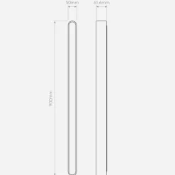 Atticus 900 vegglampe for baderom IP44 16,8W 3000 Kelvin - Dimbar