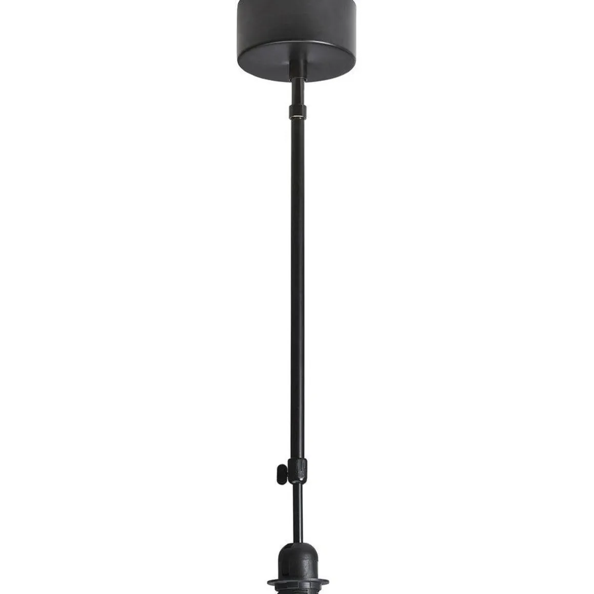 Bacup takkopp justerbar arm 30-60 cm - Sort