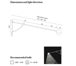 Balancer vegglampe