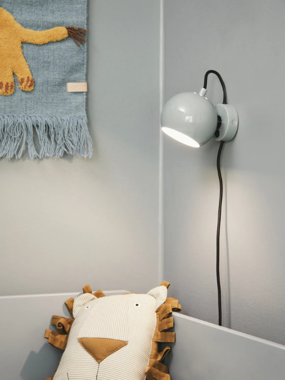 Ball vegglampe Ø12 cm