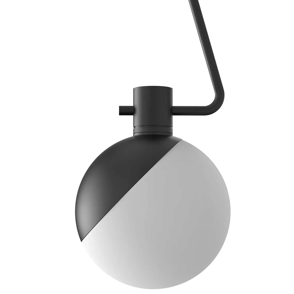 Baluna taklampe - Svart/Opal