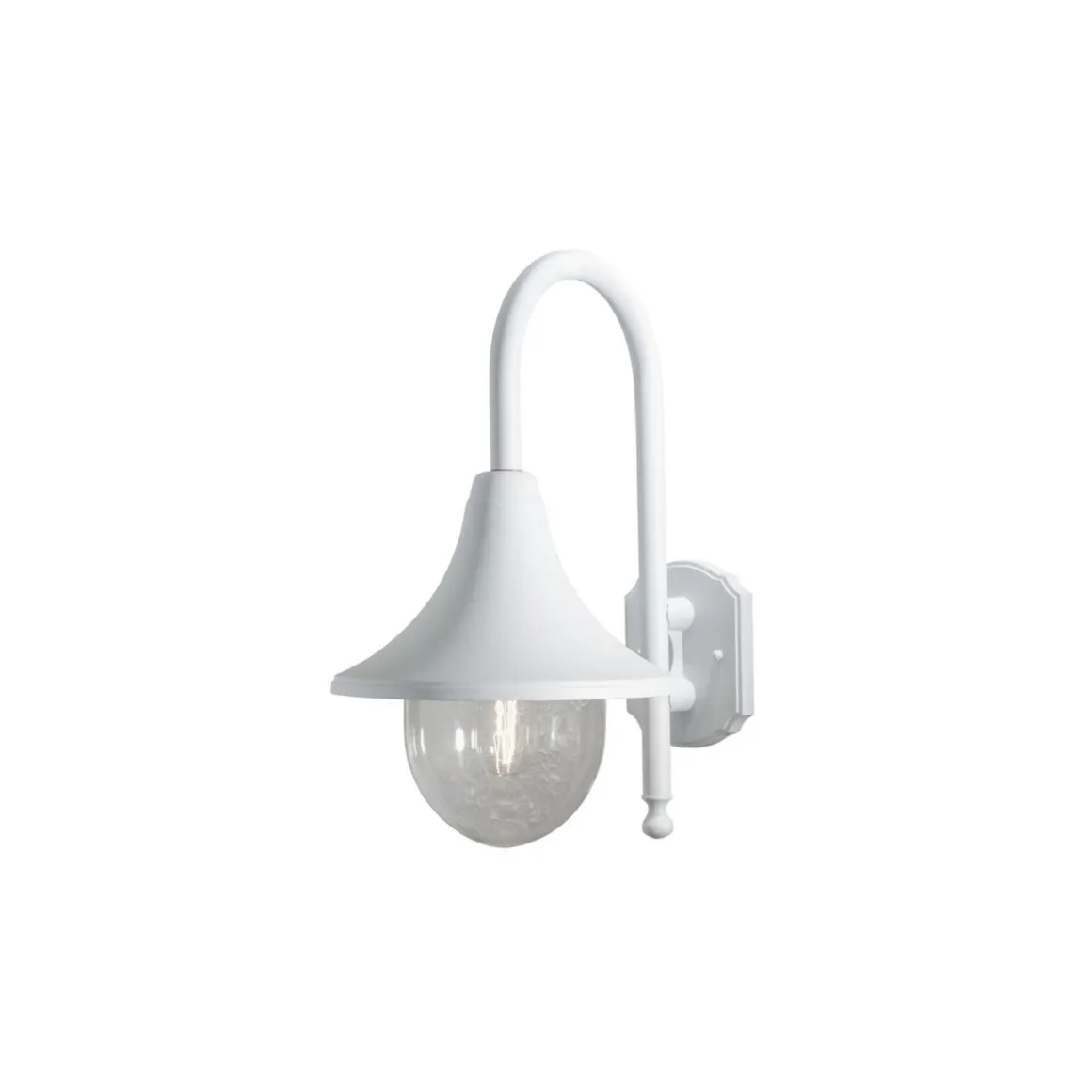 Bari vegglampe ned - Hvit