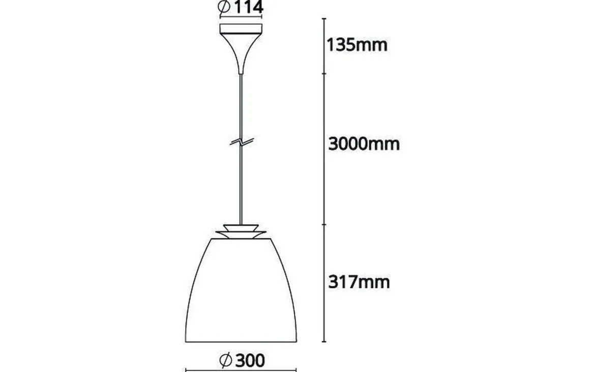 Bell maxi takpendel - Svart/Gull