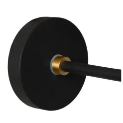 Berend vegglampe IP44 - Svart/Opal