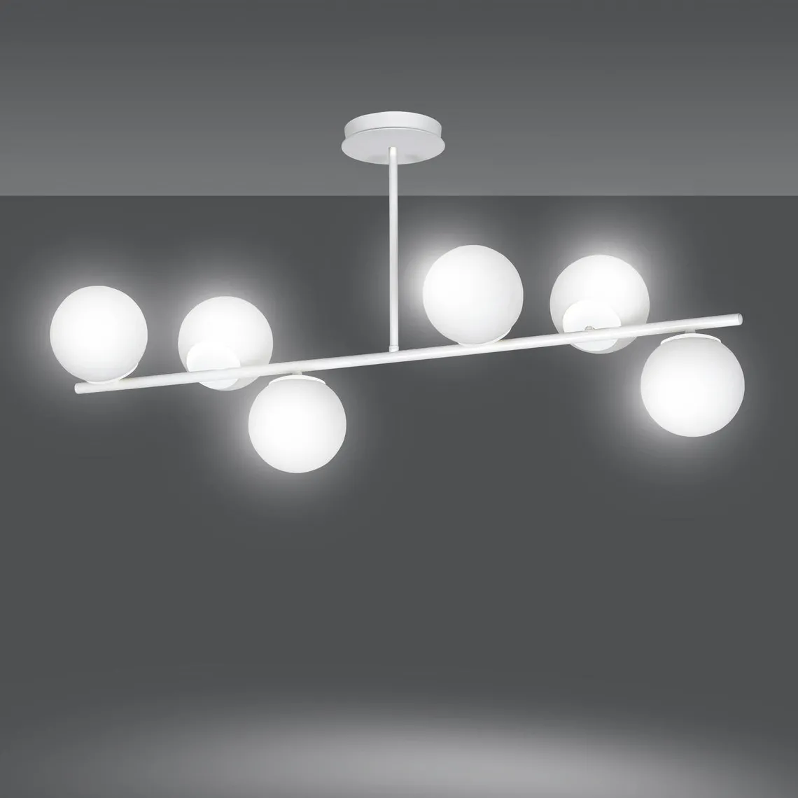 Bior 6 taklampe - Hvit/Opal hvit