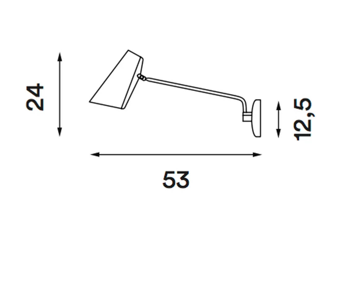 Birdy vegglampe swing
