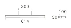 Bliz vegglampe baderom CS 2700/3000K 13,2W IP44 Dimbar - Hvit