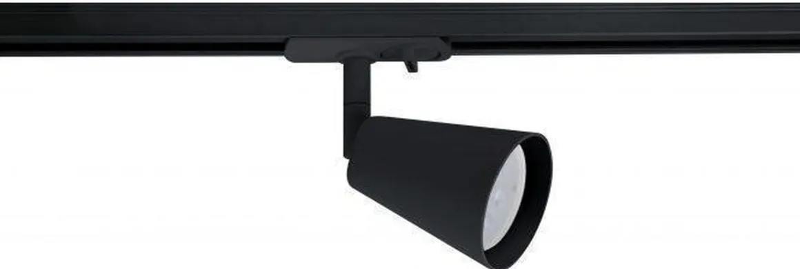 Bocca spotskinne 4 spotter 2 meter - Svart