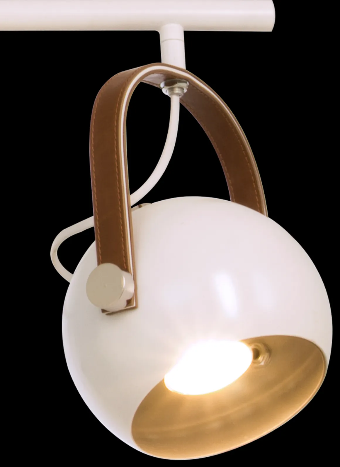 Bow taklampe - Hvit/Brun