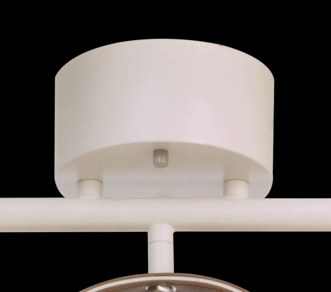 Bow taklampe - Hvit/Brun