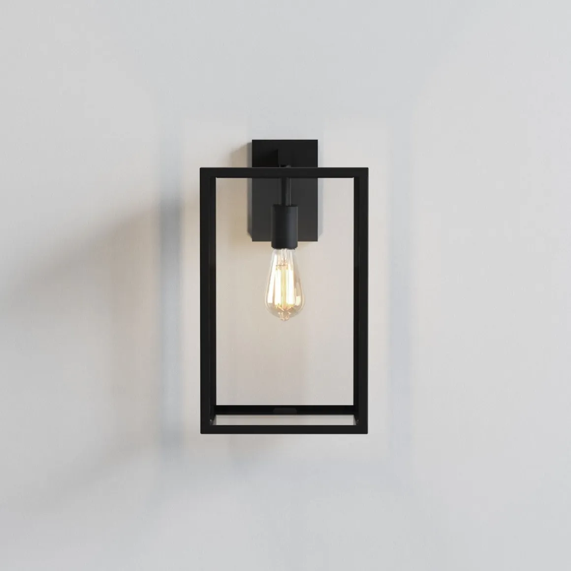 Box Lantern 450 vegglampe utendørs - Svart