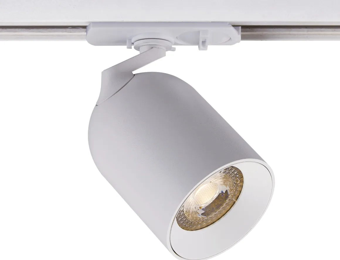 Bullet 2 meter spottskinne med 4 spotter 1T GU10 - Pure white