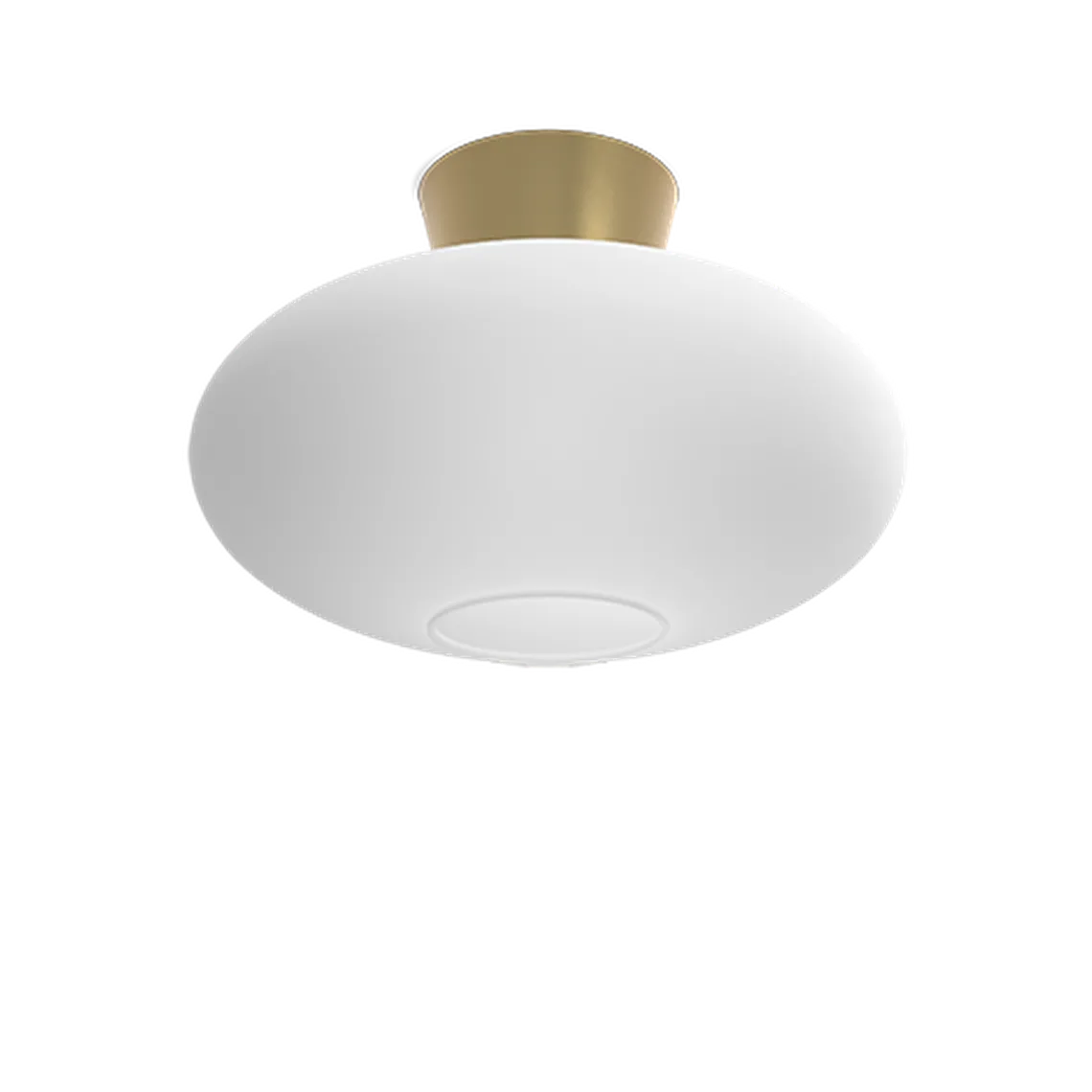 Bullo taklampe XL 38 cm IP21 - Messing/Opal glass