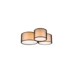 Burton taklampe 3 lys - Svart