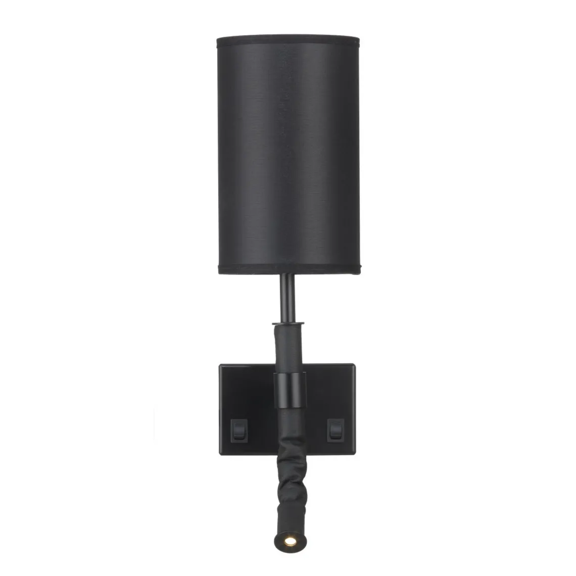 Butler vegglampe fast installasjon - Svart