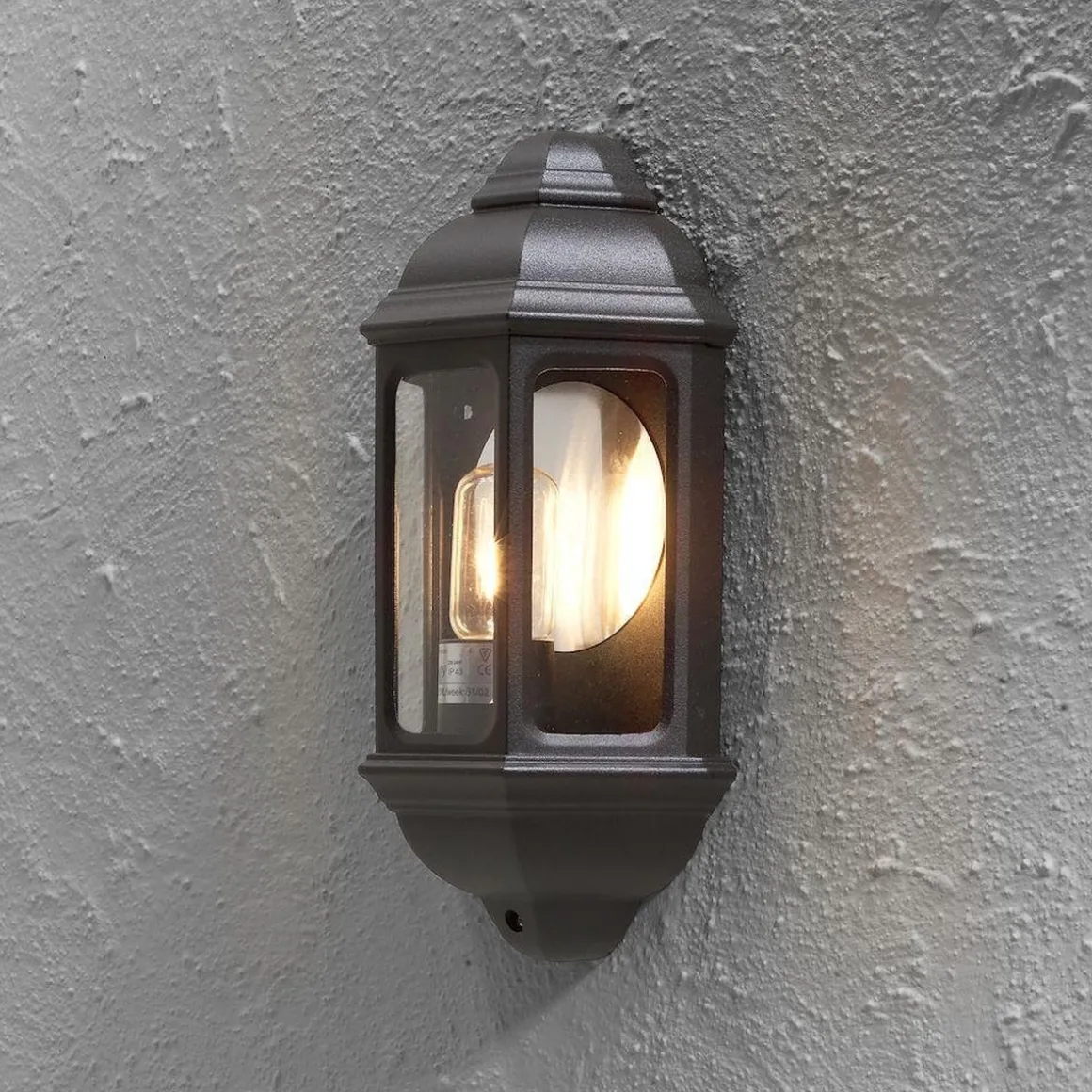 Cagliari vegglampe utendørs IP43 - Svart
