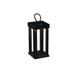 Cannes lanterne bord/gulv IP54 oppladbar - Svart
