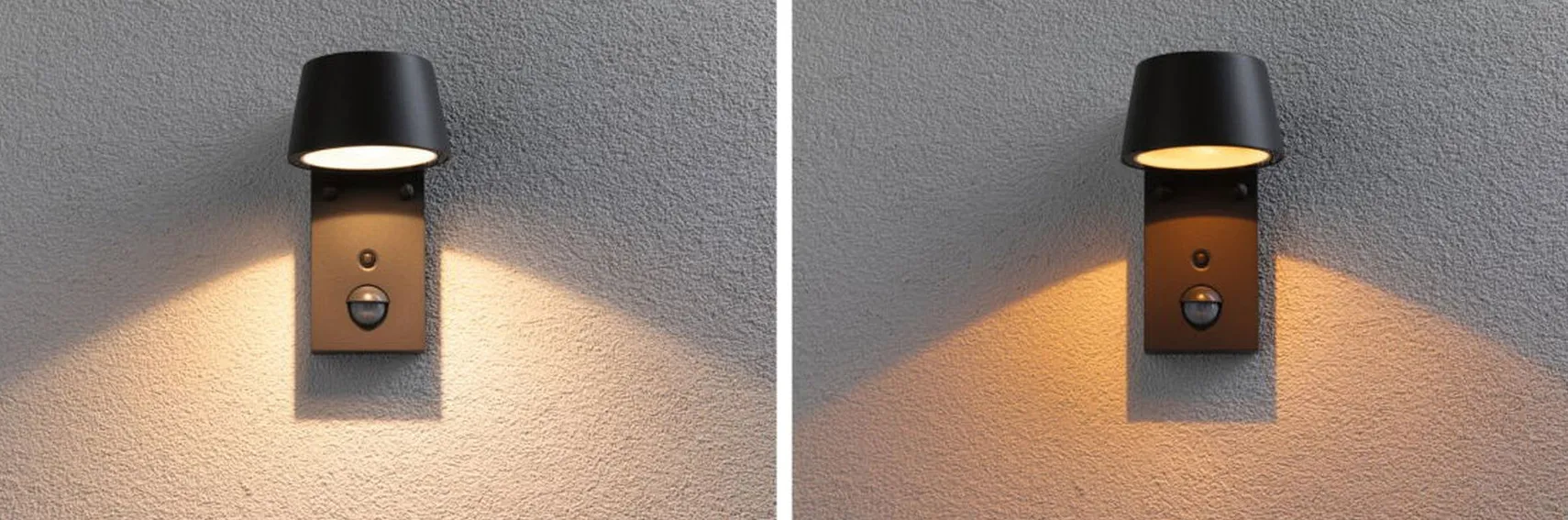 Capea vegglampe utendørs IP44 6W 2200/3000 Kelvin - Sensor