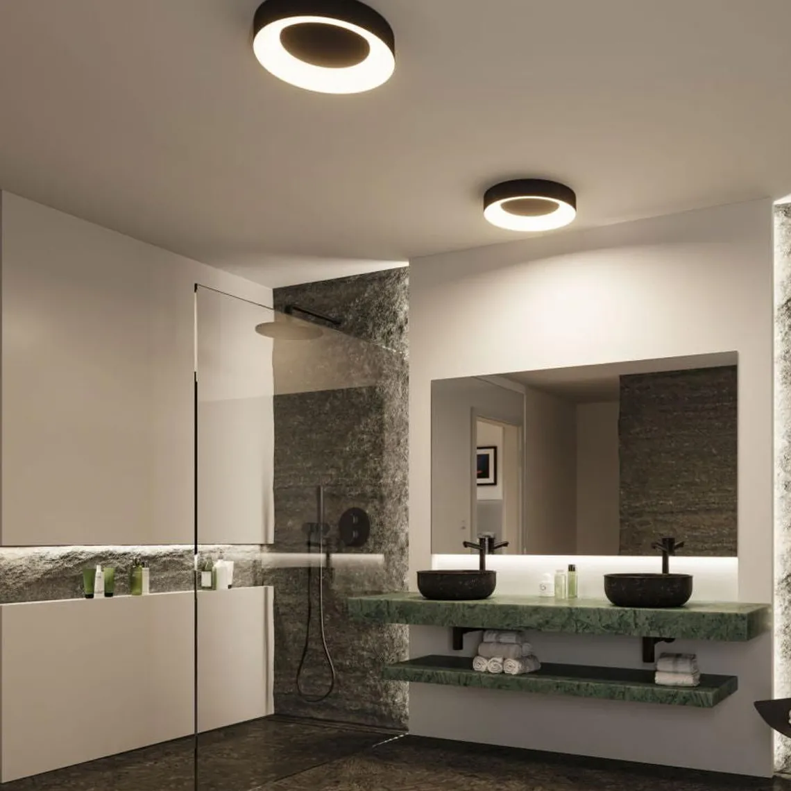 Casca taklampe 40 cm 23W IP44 3000-6500 Kelvin 2100 lumen- 3-step moodmaker