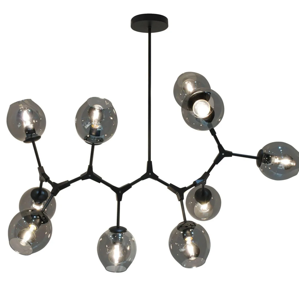 Cell taklampe - Røykfarget glass