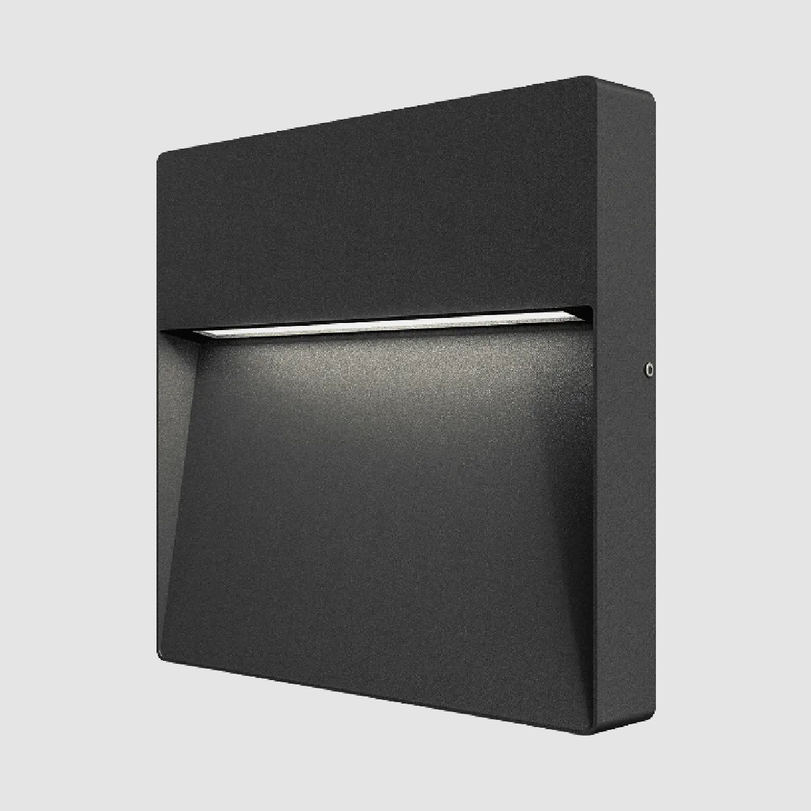 Chara Square vegglampe utendørs IP54 9W - Mørk grå