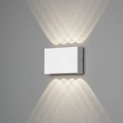 Chieri vegglampe utendørs opp/ned 8x1W IP54 - Hvit
