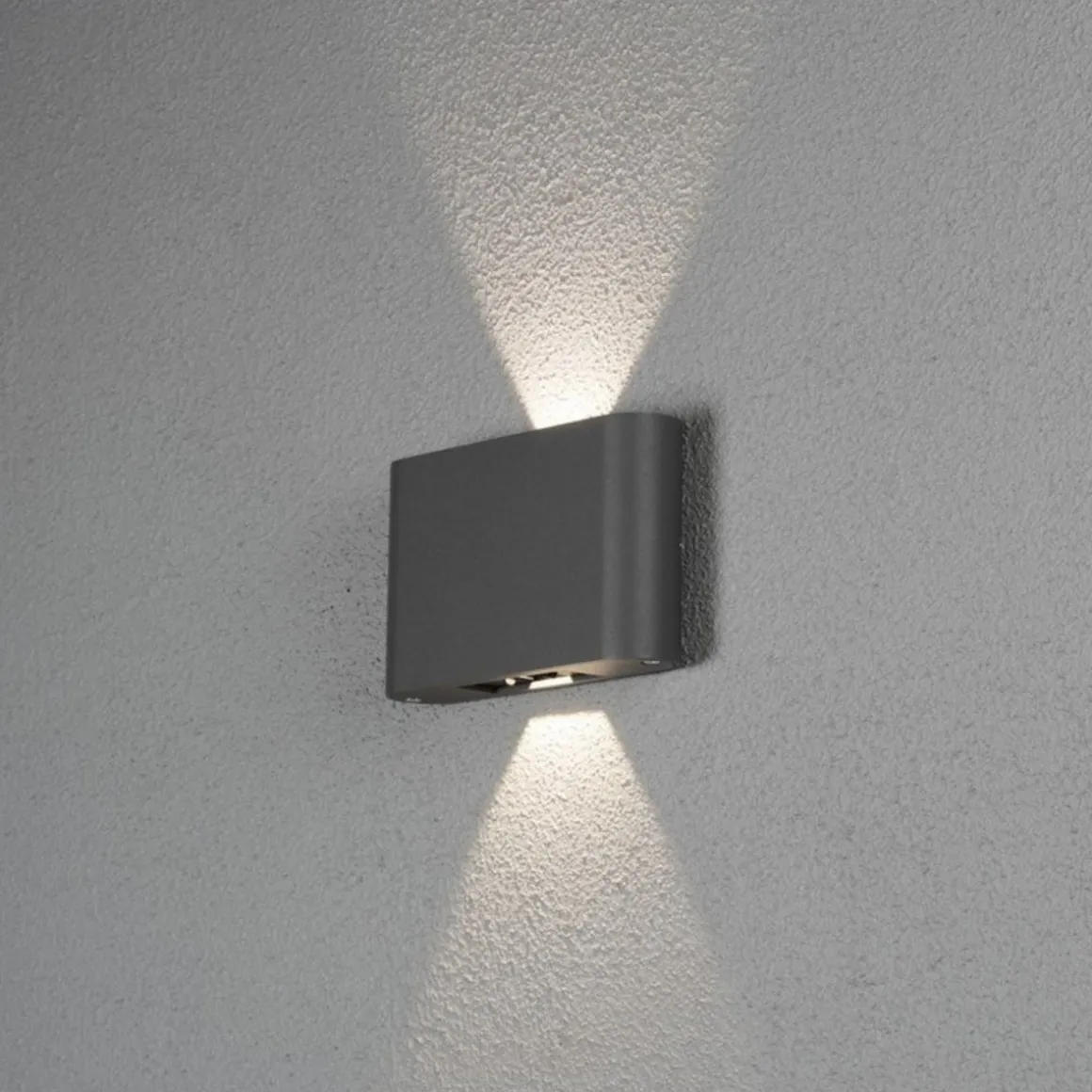 Chieri vegglampe 2x6W - Mørk grå