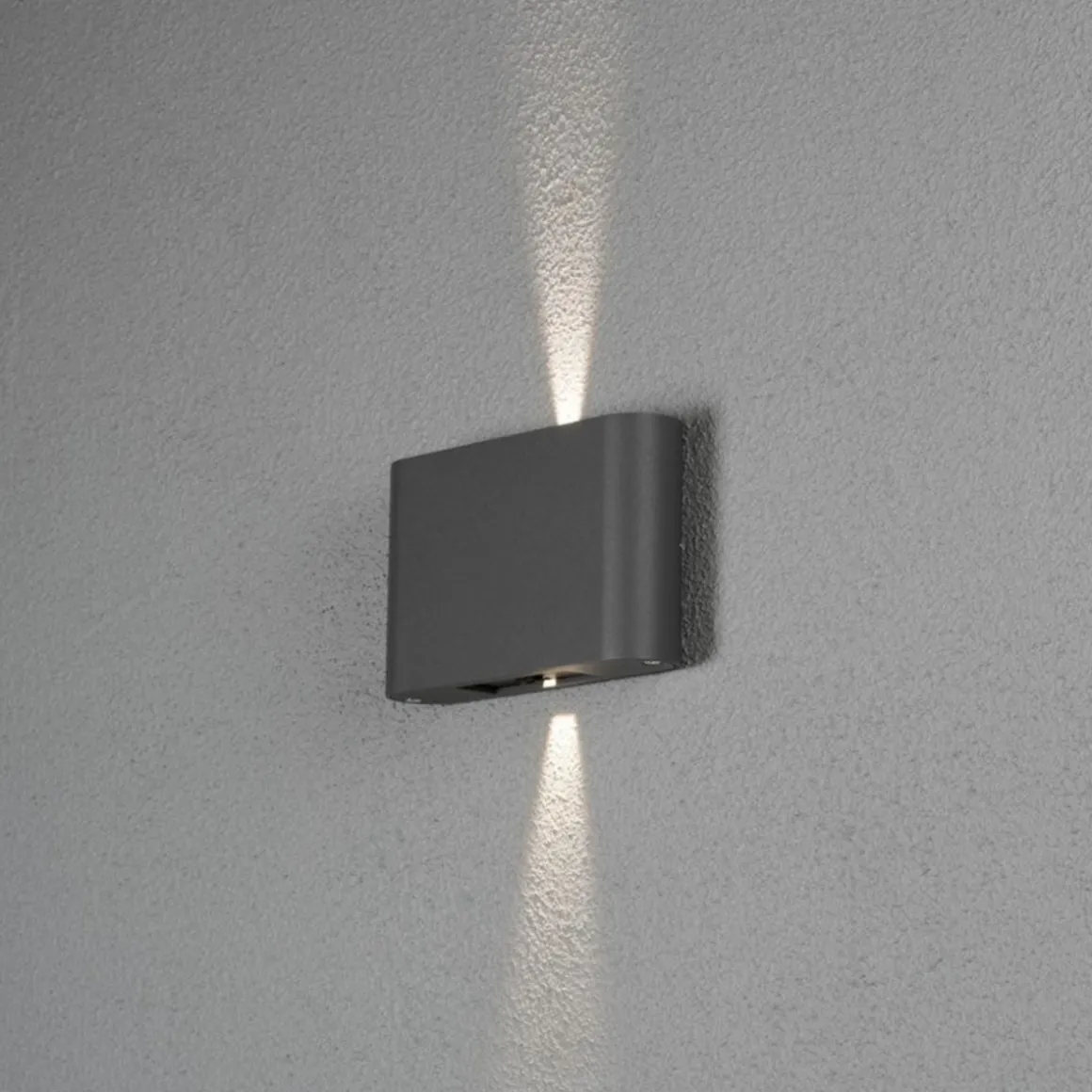 Chieri vegglampe 2x6W - Mørk grå