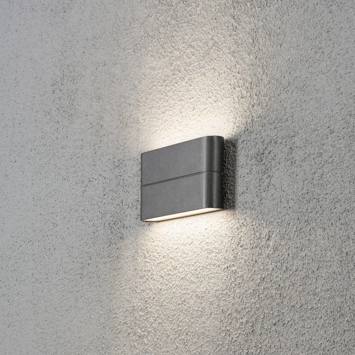 Chieri 2x6W vegglampe - Mørk grå